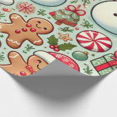 vrolijk kerstfeest cadeaupapier (Hoek)