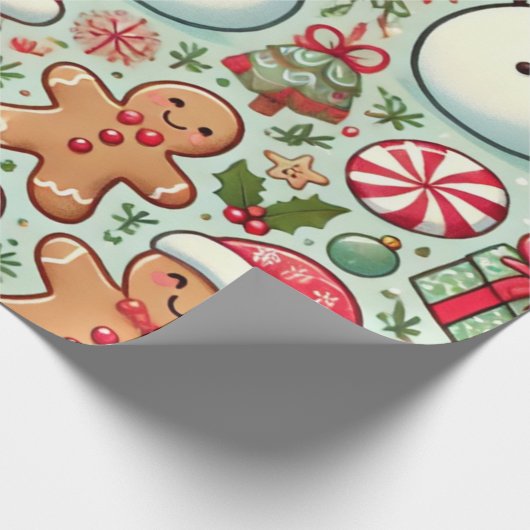 vrolijk kerstfeest cadeaupapier (Hoek)