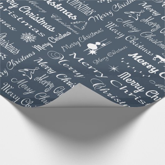 Vrolijk kerstfeest cadeaupapier (Hoek)