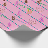 Vrolijk kerstfeest cadeaupapier (Hoek)