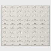 Vrolijk kerstfeest cadeaupapier (Vlak)