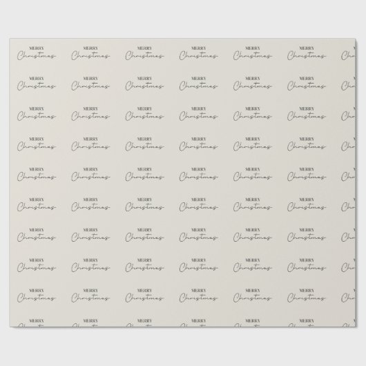 Vrolijk kerstfeest cadeaupapier (Vlak)