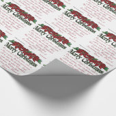 Vrolijk kerstfeest cadeaupapier (Hoek)