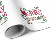 Vrolijk kerstfeest cadeaupapier (Rol Hoek)