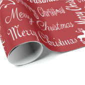 Vrolijk kerstfeest cadeaupapier (Rol Hoek)