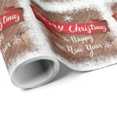 Vrolijk kerstfeest cadeaupapier (Rol Hoek)