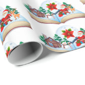 Vrolijk kerstfeest cadeaupapier (Rol Hoek)