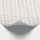 Vrolijk kerstfeest cadeaupapier (Hoek)