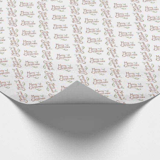 Vrolijk kerstfeest cadeaupapier (Hoek)