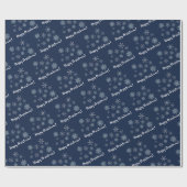 Vrolijk kerstfeest! cadeaupapier (Vlak)