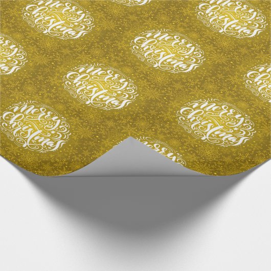 Vrolijk kerstfeest cadeaupapier (Hoek)