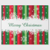 Vrolijk kerstfeest cadeaupapier (Vlak)