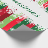 Vrolijk kerstfeest cadeaupapier (Hoek)