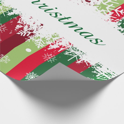 Vrolijk kerstfeest cadeaupapier (Hoek)