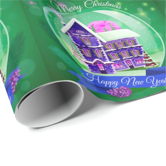 Vrolijk kerstfeest cadeaupapier (Rol Hoek)