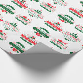 Vrolijk kerstfeest cadeaupapier (Hoek)