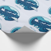 Vrolijk kerstfeest cadeaupapier (Hoek)