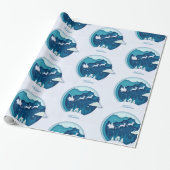 Vrolijk kerstfeest cadeaupapier (Uitgerold)