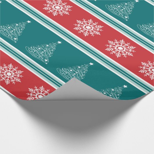 Vrolijk kerstfeest cadeaupapier (Hoek)