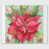 Vrolijk kerstfeest cadeaupapier (Vlak)