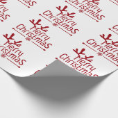 Vrolijk kerstfeest cadeaupapier (Hoek)