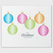 Vrolijk kerstfeest cadeaupapier (Vlak)