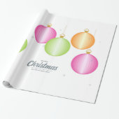 Vrolijk kerstfeest cadeaupapier (Uitgerold)