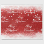 Vrolijk kerstfeest cadeaupapier (Vlak)