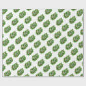 Vrolijk kerstfeest cadeaupapier (Vlak)