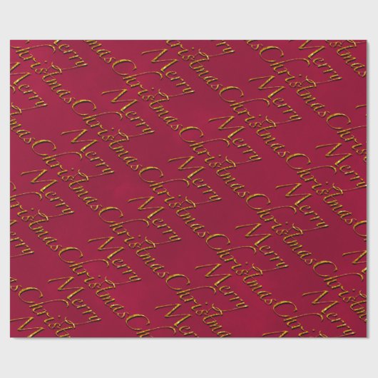 Vrolijk kerstfeest cadeaupapier (Vlak)