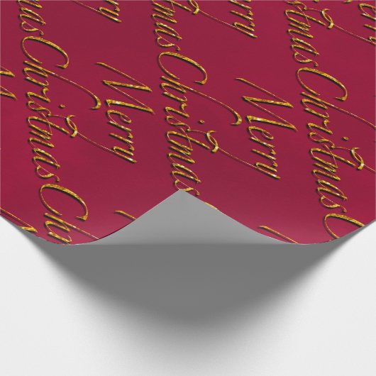 Vrolijk kerstfeest cadeaupapier (Hoek)