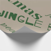 Vrolijk kerstfeest cadeaupapier (Hoek)