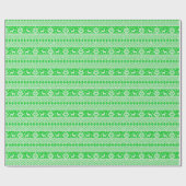 Vrolijk kerstfeest cadeaupapier (Vlak)