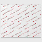 "Vrolijk kerstfeest" Cadeaupapier (Vlak)