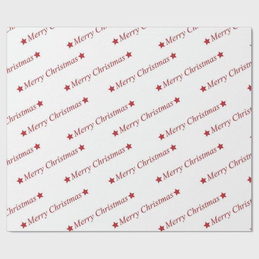 "Vrolijk kerstfeest" Cadeaupapier (Vlak)