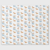 Vrolijk kerstfeest cadeaupapier (Vlak)