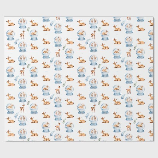 Vrolijk kerstfeest cadeaupapier (Vlak)