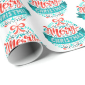 Vrolijk kerstfeest cadeaupapier (Rol Hoek)