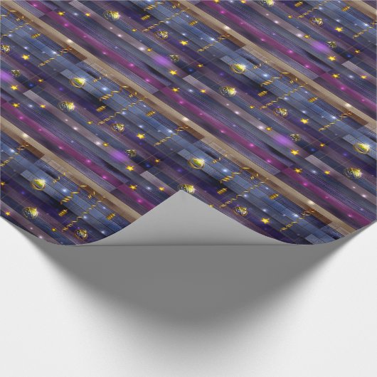 Vrolijk kerstfeest cadeaupapier (Hoek)