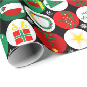 Vrolijk kerstfeest cadeaupapier (Rol Hoek)