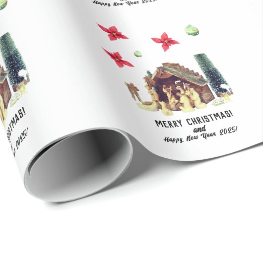 Vrolijk kerstfeest! cadeaupapier (Rol Hoek)