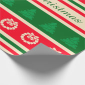 Vrolijk kerstfeest cadeaupapier (Hoek)