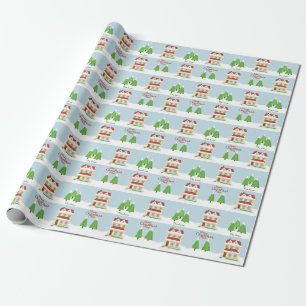 Vrolijk kerstfeest cadeaupapier