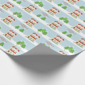 Vrolijk kerstfeest cadeaupapier (Hoek)