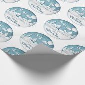 Vrolijk kerstfeest cadeaupapier (Hoek)