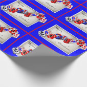 Vrolijk kerstfeest cadeaupapier (Hoek)