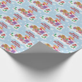 Vrolijk kerstfeest cadeaupapier (Hoek)