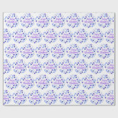 Vrolijk kerstfeest cadeaupapier (Vlak)