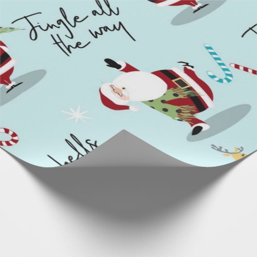 Vrolijk kerstfeest cadeaupapier (Hoek)