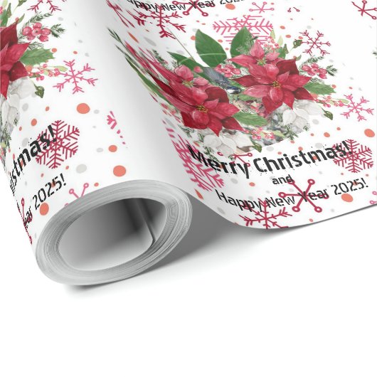 Vrolijk kerstfeest! cadeaupapier (Rol Hoek)